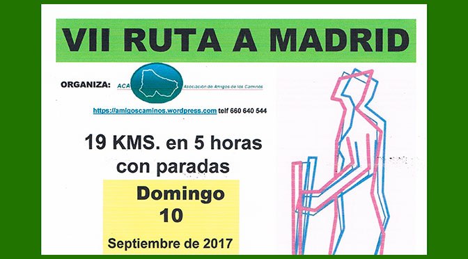 10 SEPTIEMBRE 2017: VII MARCHA MAJADAHONDA – MADRID